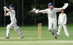 1st XI in action in the field against Daneshill