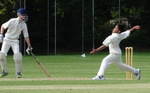 1st XI in action in the field against Daneshill