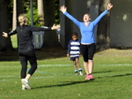 Football vs under 8 mothers