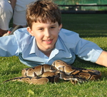 Summer fun with the snake Club boys.