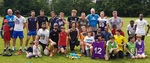 Touch rugby boys, staff and parents