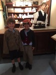 Year 2 and 3 boys at the Milestones Museum