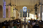 Chapel windows glowing in their glory